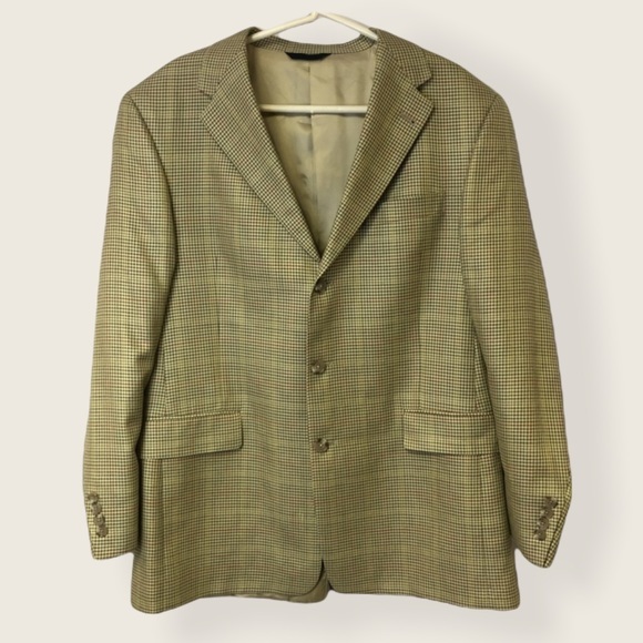 Burberry Other - Men's Burberry Vintage Plaid Blazer Jacket XL 46R